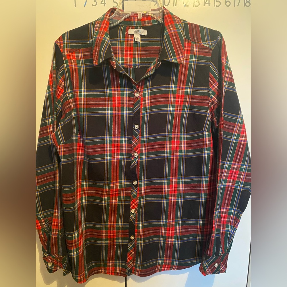 EUC Croft & Barrow Tartan Button Down